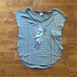Hollister Minnie Mouse Disney XXS T Shirt Top Short Sleeve Women Gray Tee VTG